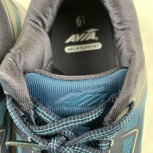 Avia Running Shoes Women’s 6.5 Arch Support Blue/Silver Lightweight Mesh - Picture 10 of 11